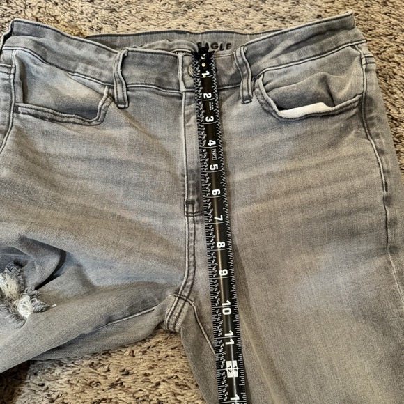 American Eagle Womens 6 Super High Rise Jeggings Distressed Next Level Stretch - Picture 13 of 14
